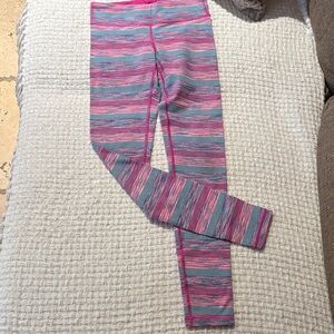 Ivivva Striped Colorful Girls Leggings Sz 10 No Longer Sold in Stores